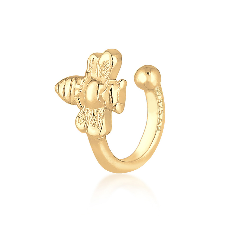 Elli Elli Boucles d'Oreilles Femme Boucle d'Oreille Simple Été Abeille Argent 925 Boucles d'oreilles