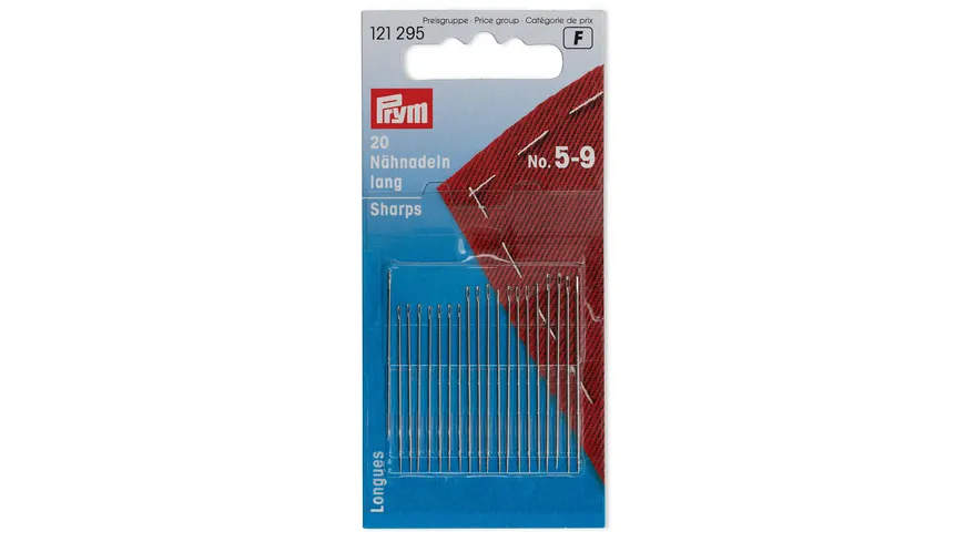 Prym Nähnadeln lang Stärke 5-9 silberfarbig