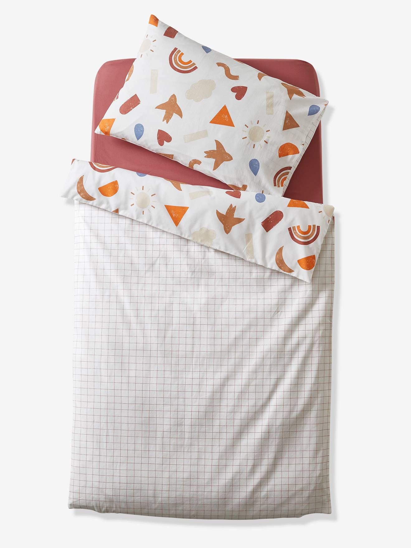 Housse de couette bébé en coton bio* HAPPY SKY multicolore