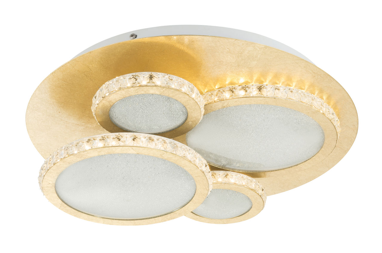 Globo Lighting - TILO - Deckenleuchte Metall blattgold, LED
