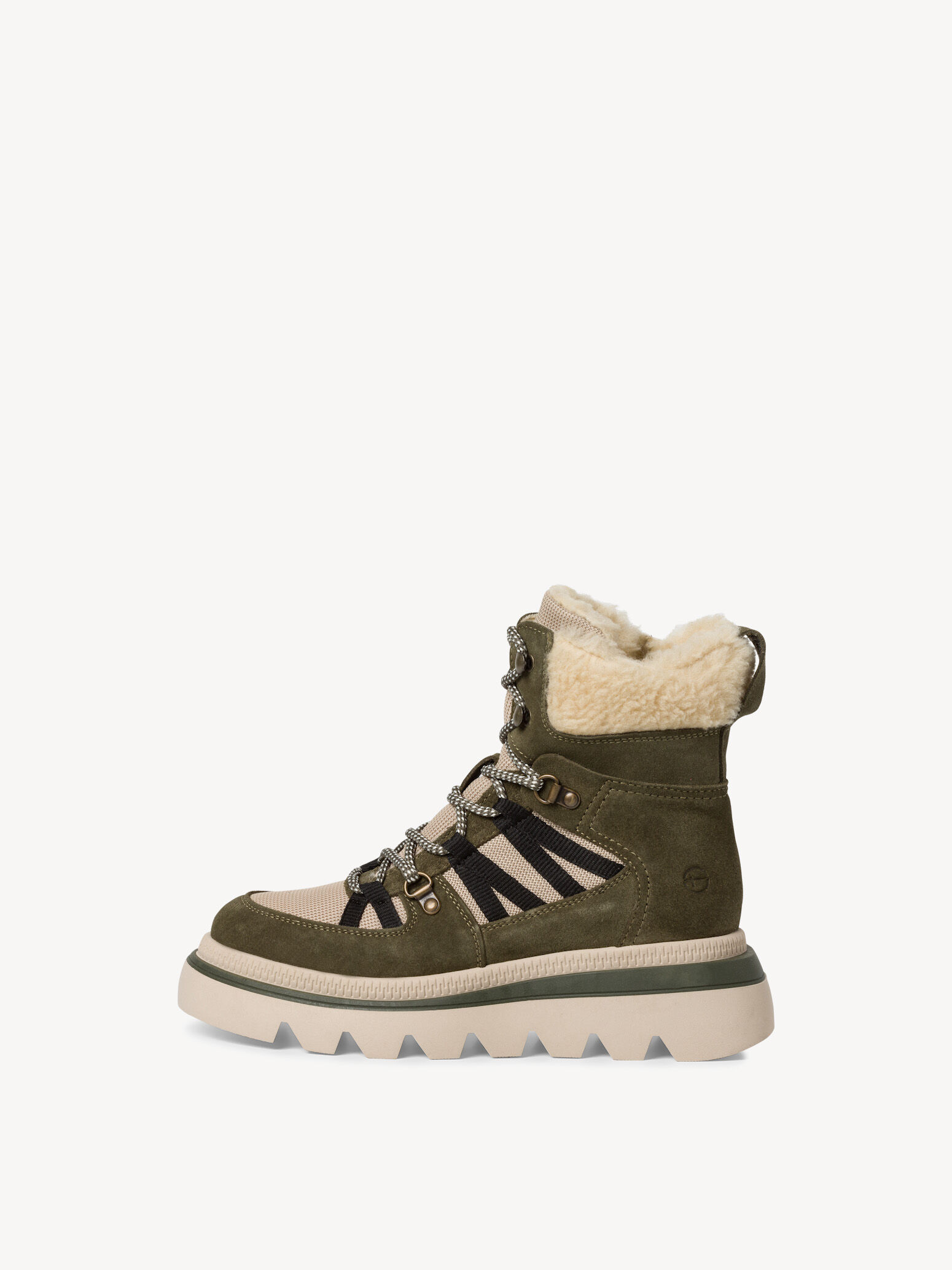 Bottine en cuir - vert doublure chaude