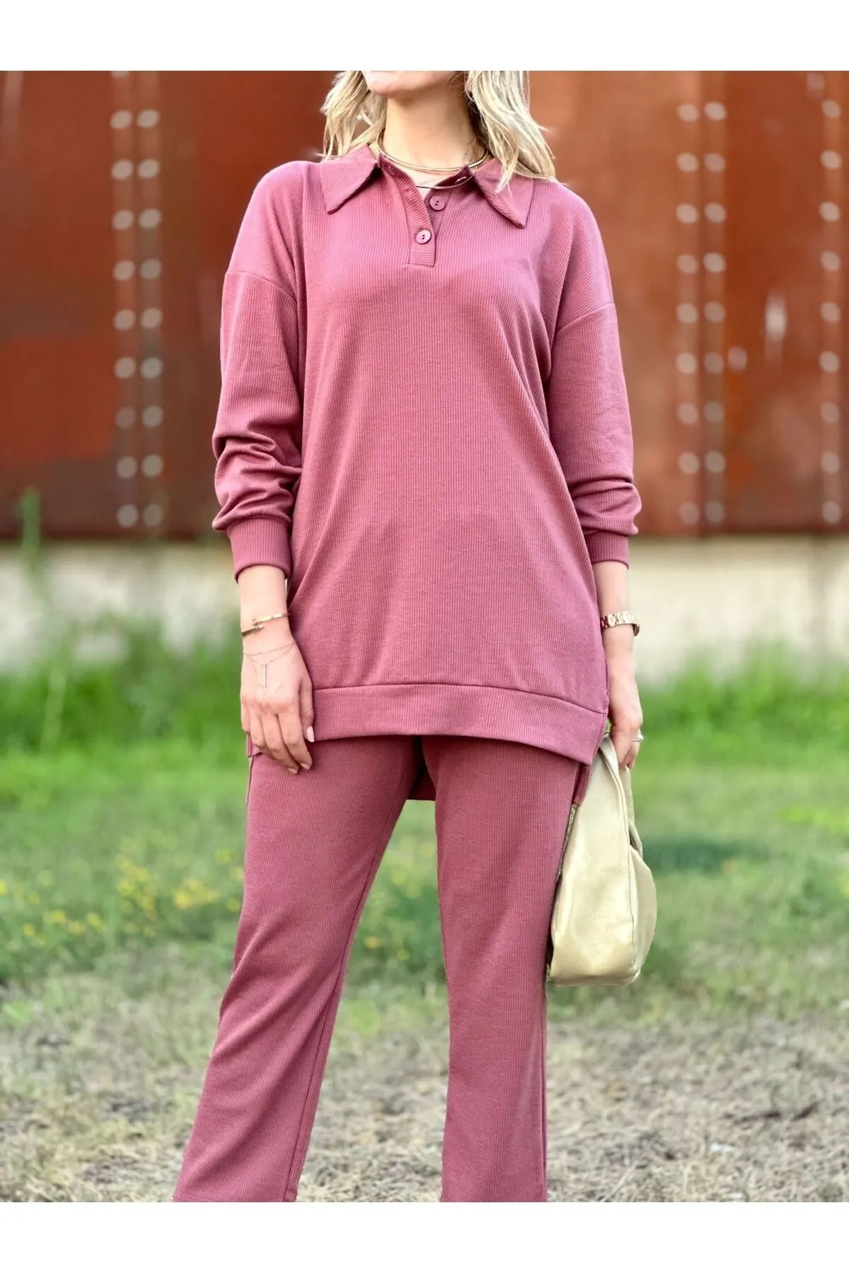 VOLT CLOTHİNG  Set mit 2-fädiger Polo-Hose