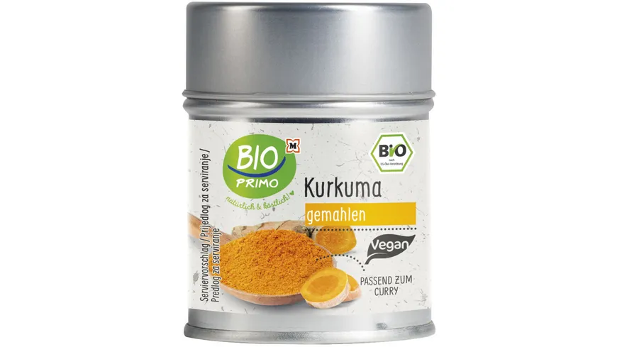 BIO PRIMO Bio Kurkuma Gemahlen 60 g