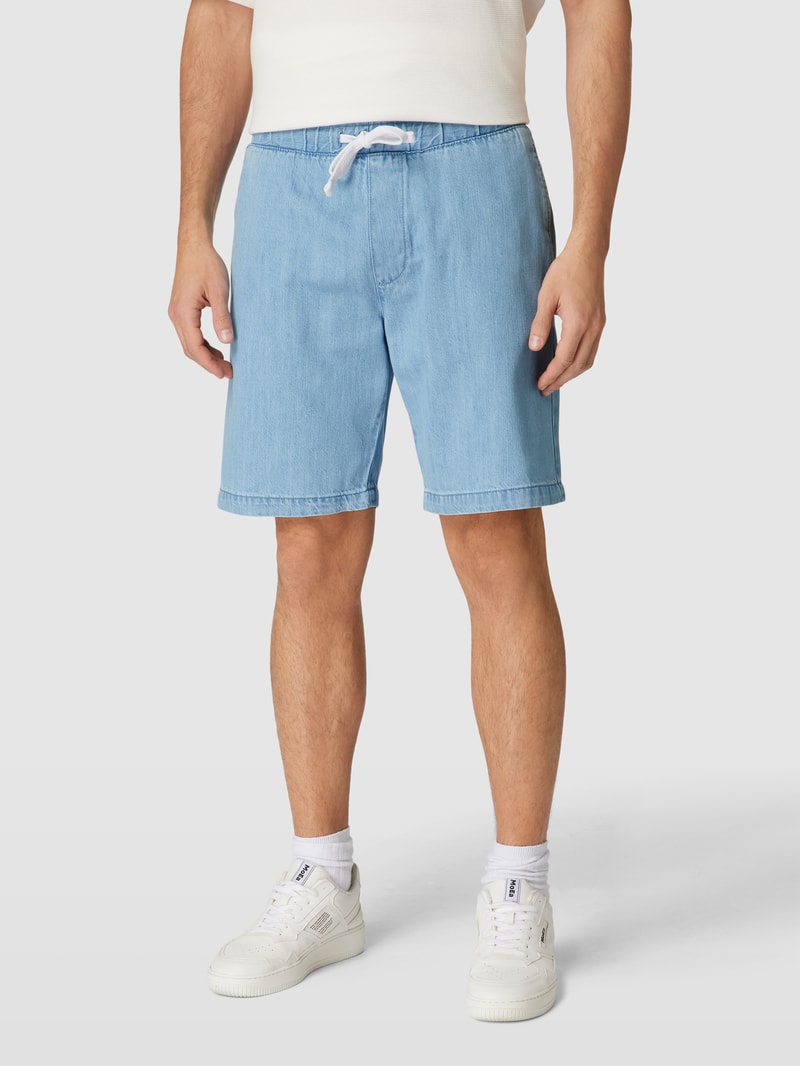Jeansshorts mit Tunnelzug in jeans