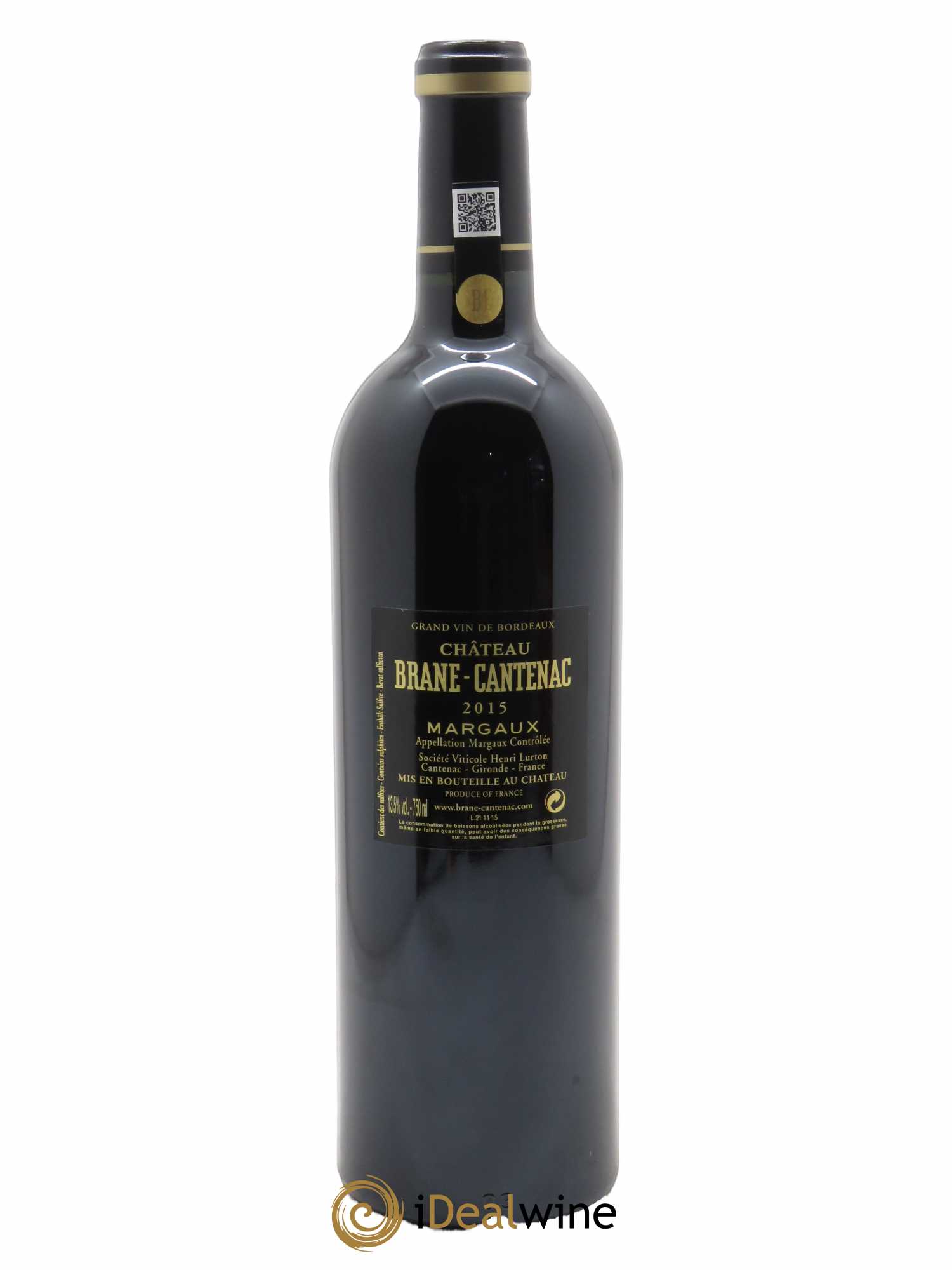 Château Brane Cantenac 2ème Grand Cru Classé  2015 - Lot de 1 Bouteille