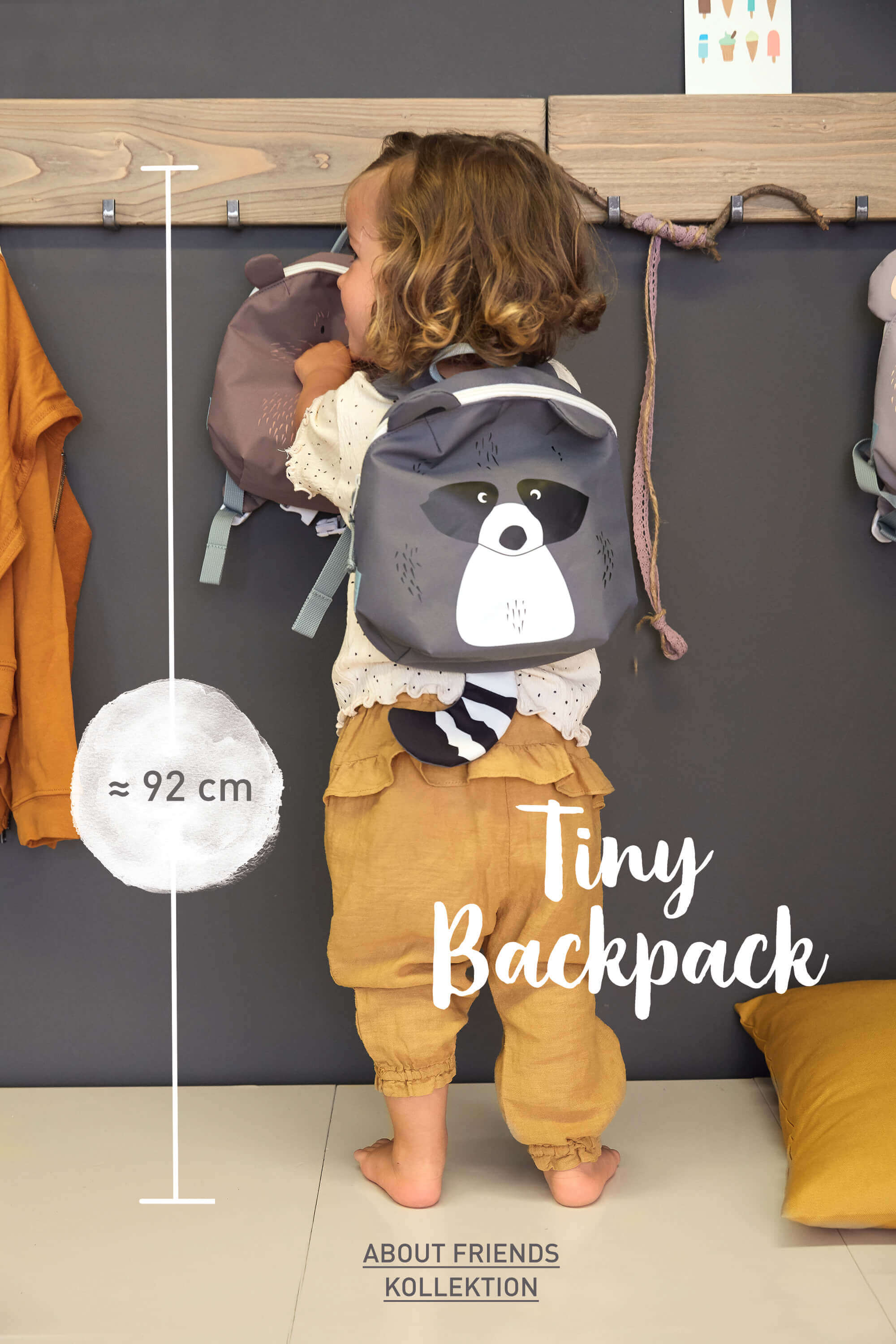 Kindergartenrucksack Tiny - Löwe, Gelb
