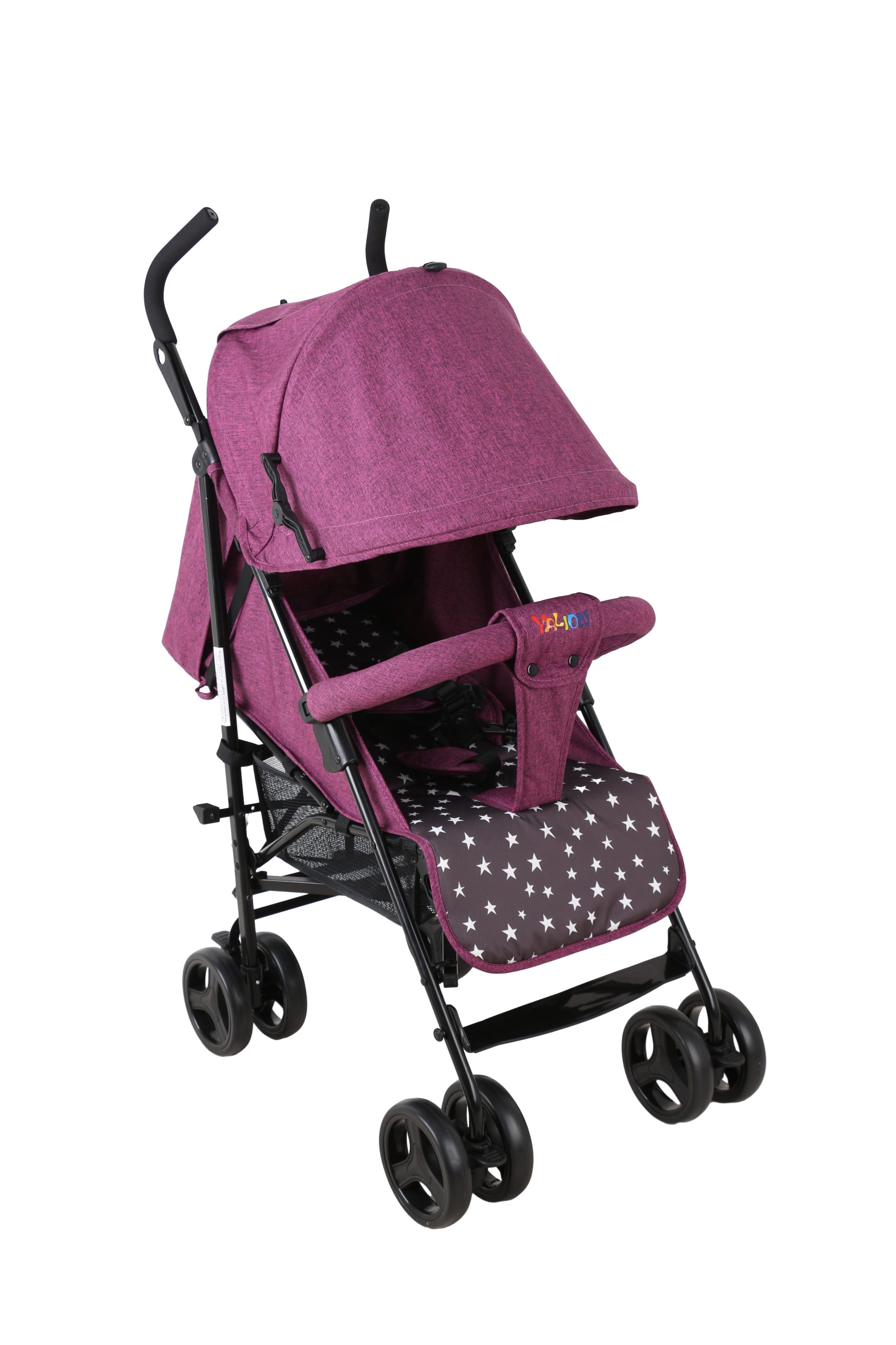 Yalion Kinder-Buggy Kinderwagen Buggy Reisebuggy Klein Zusammenklappbar bis 15kg Purple