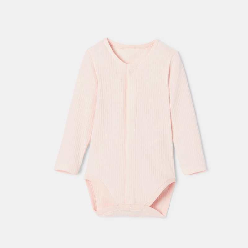 Body manches longues en coton rose naissance Absorba