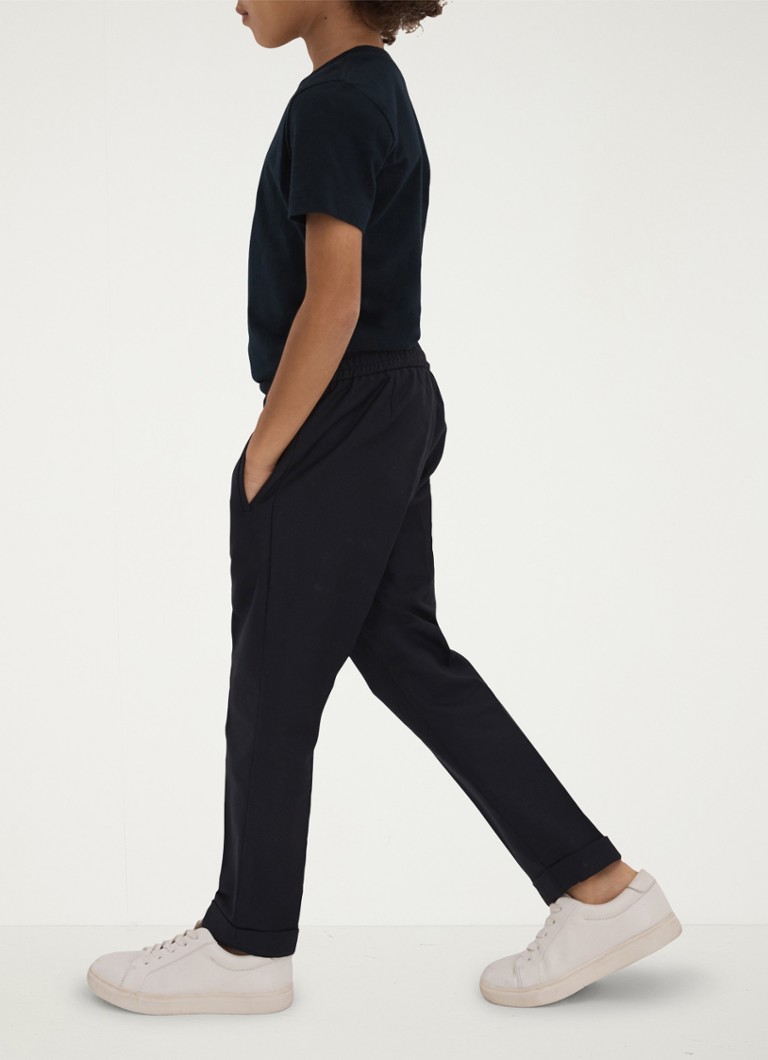 Pantaloni de trening Reiss JUNIOR ARZIN din amestec de bumbac texturat, cu talie cu șnur