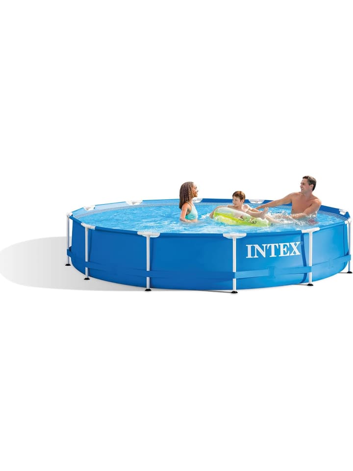 Intex Metal Frame Pool, 366x76cm inkl. Filterpumpe in blau günstig kaufen onesize