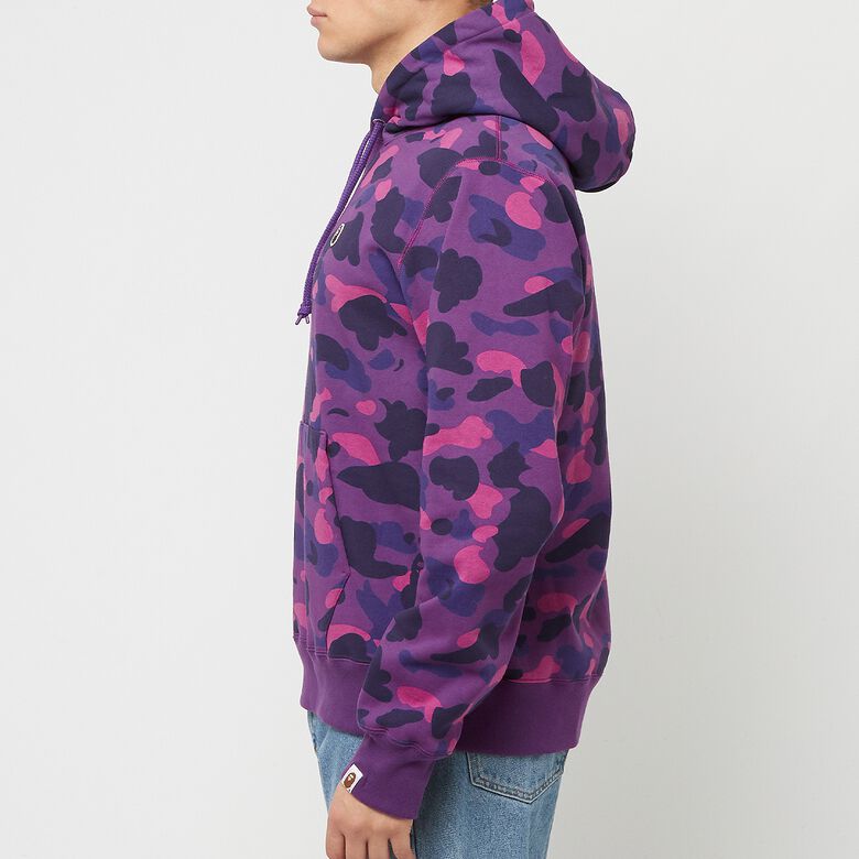 A Bathing Ape Color Camo One Point Ape Head Pullover Hoodie M purple