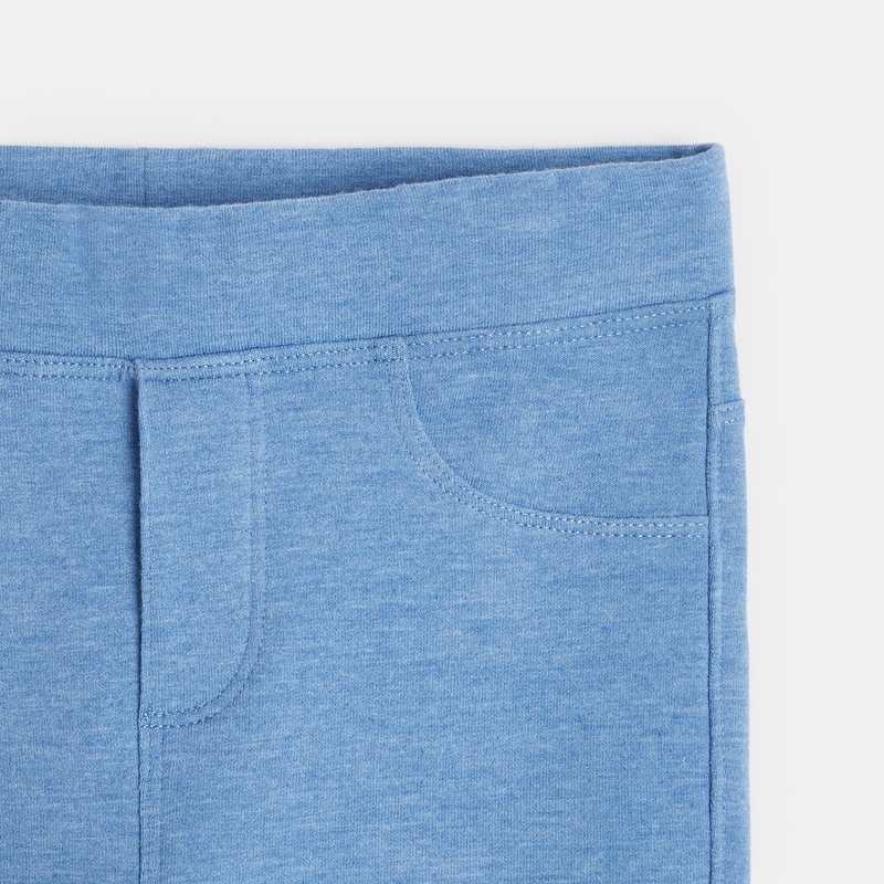 Jeggings unis bleu fille