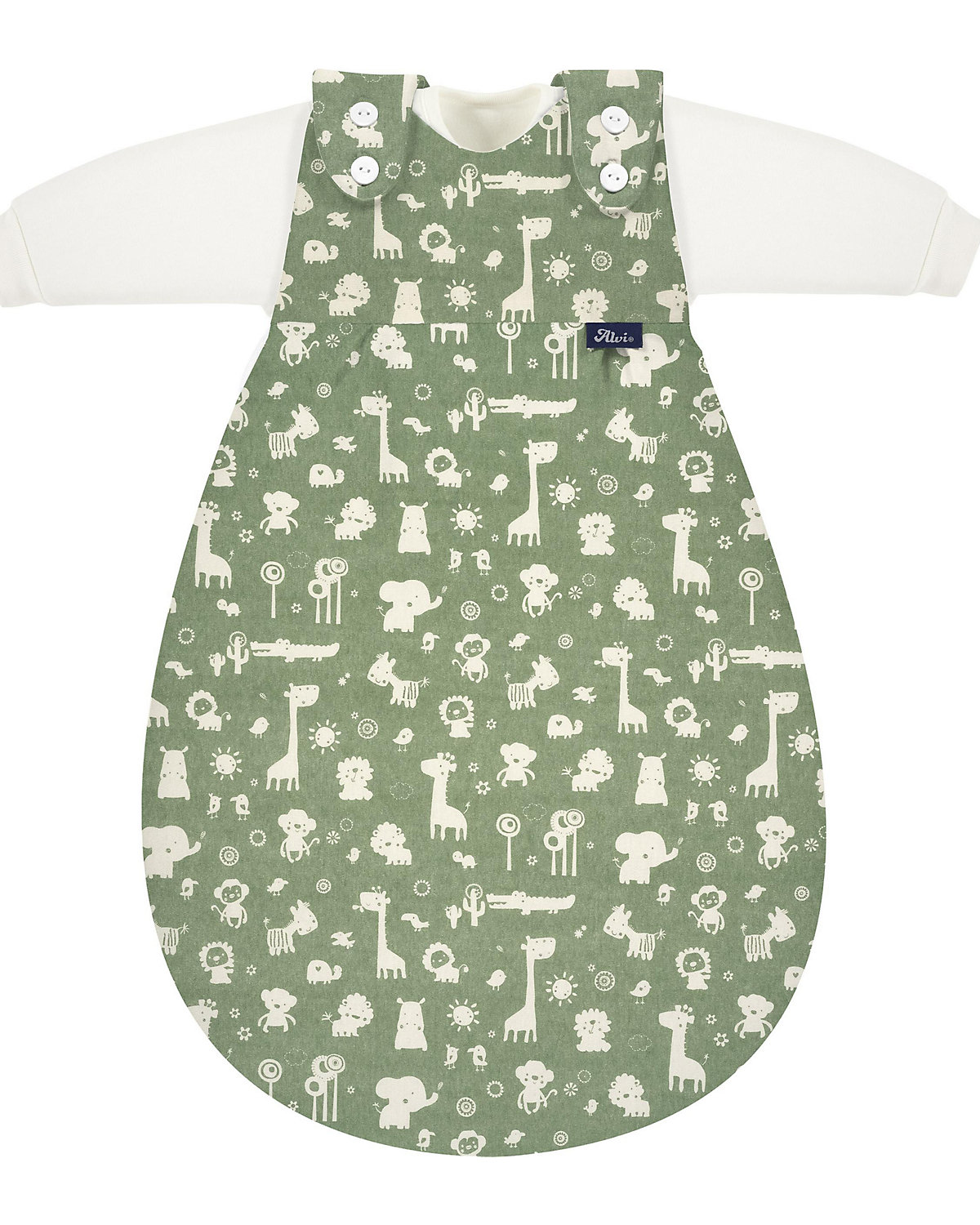 Baby-Mäxchen Schlafsack 3tlg. - TOG 2,5 - Granite Animals, 80/86