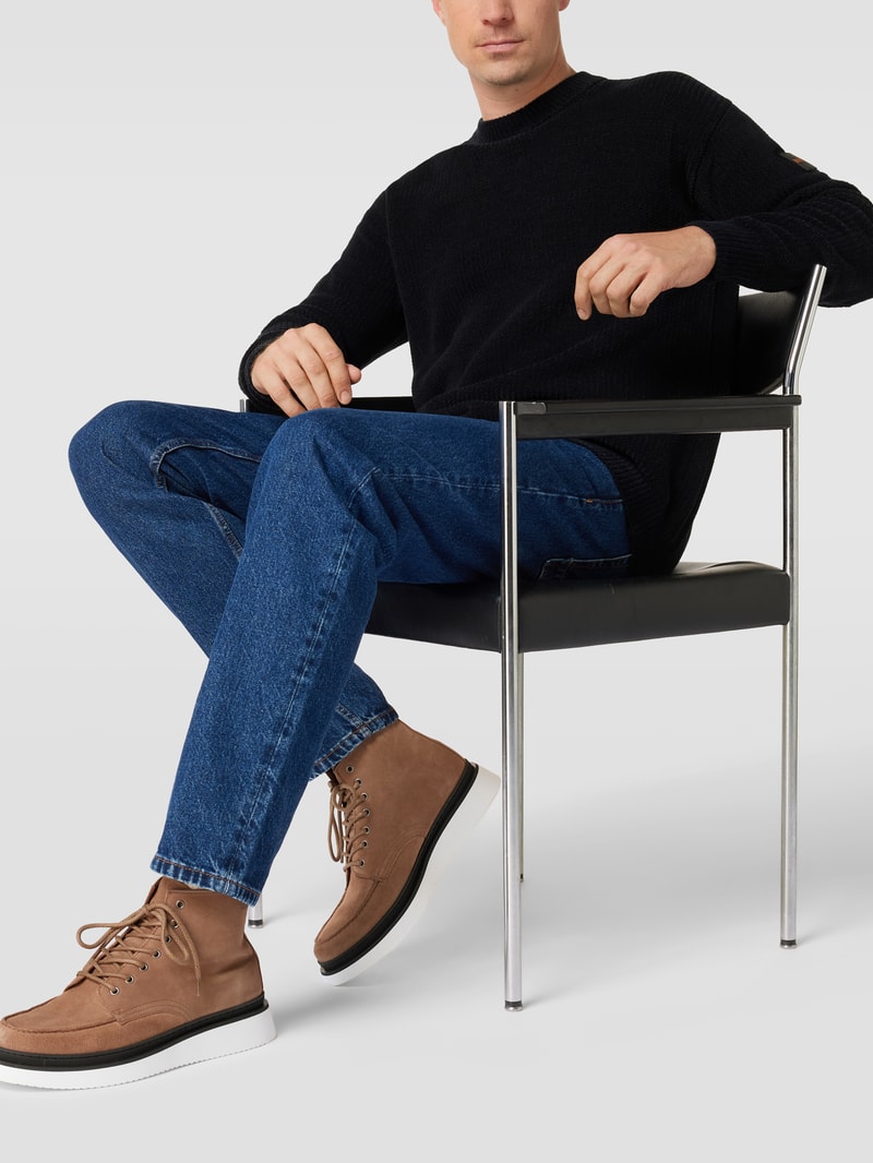 Boots mit Label-Details Modell 'Rainard' in taupe