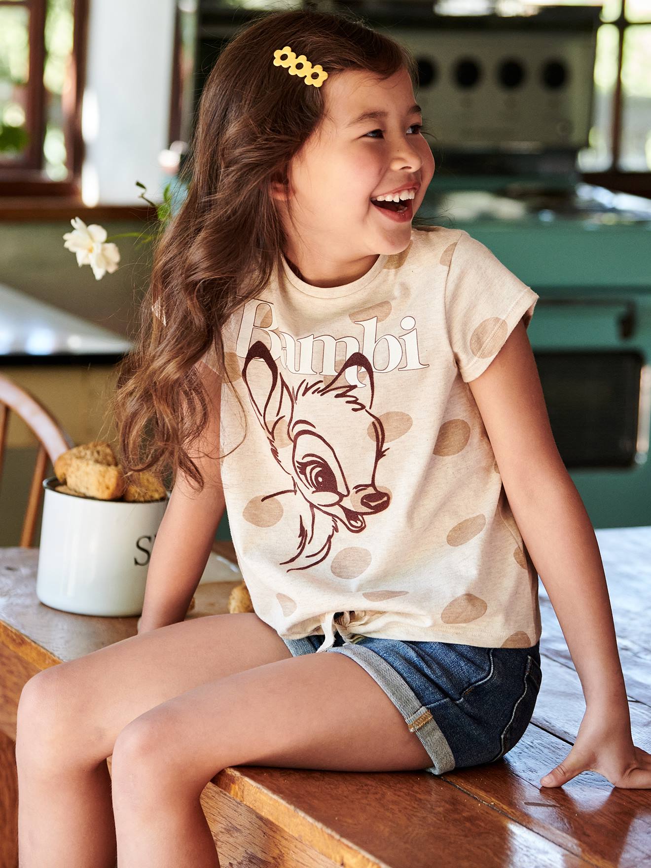 Disney Kinder T-Shirt Disney BAMBI - beige meliert