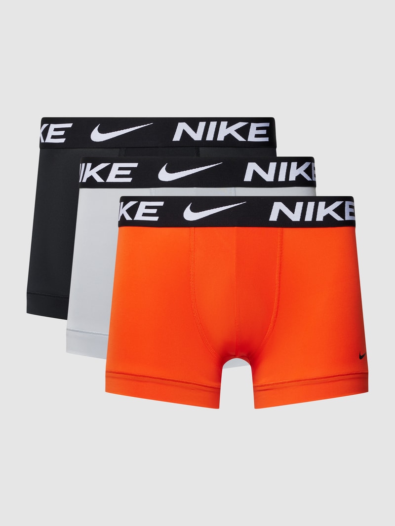 Trunks mit elastischem Logo-Bund im 3er-Pack in dunkel orange