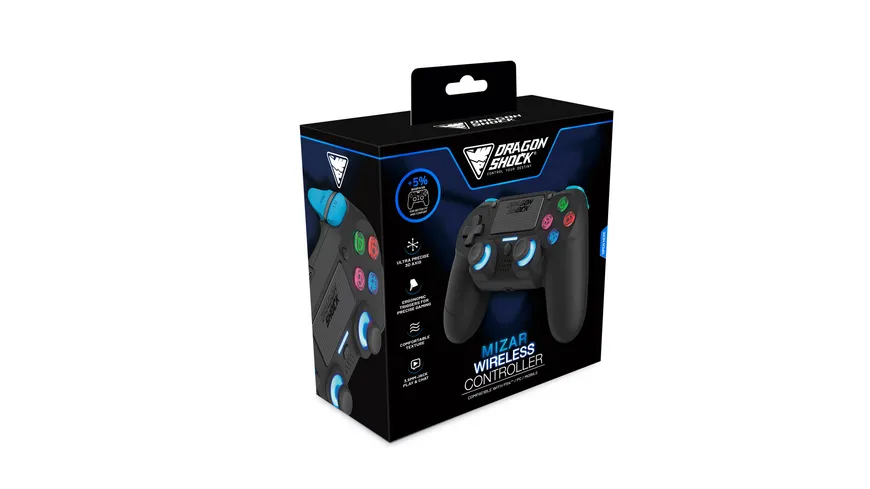 Mizar Wireless Controller für PS4 Schwarz