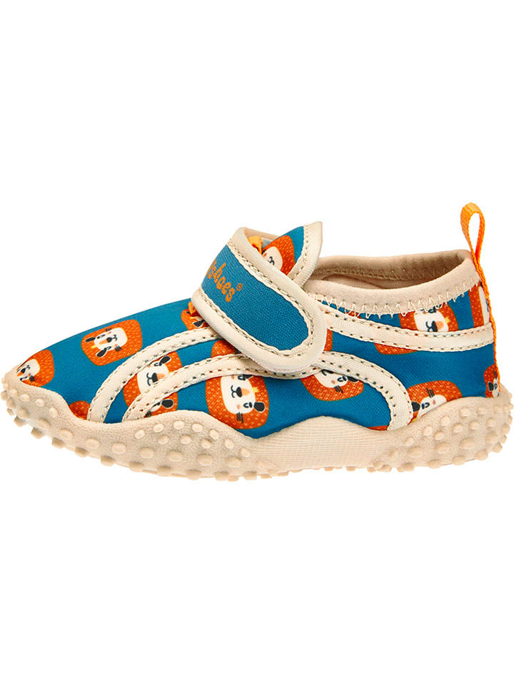 Playshoes Badeschuhe in Blau/ Orange günstig kaufen