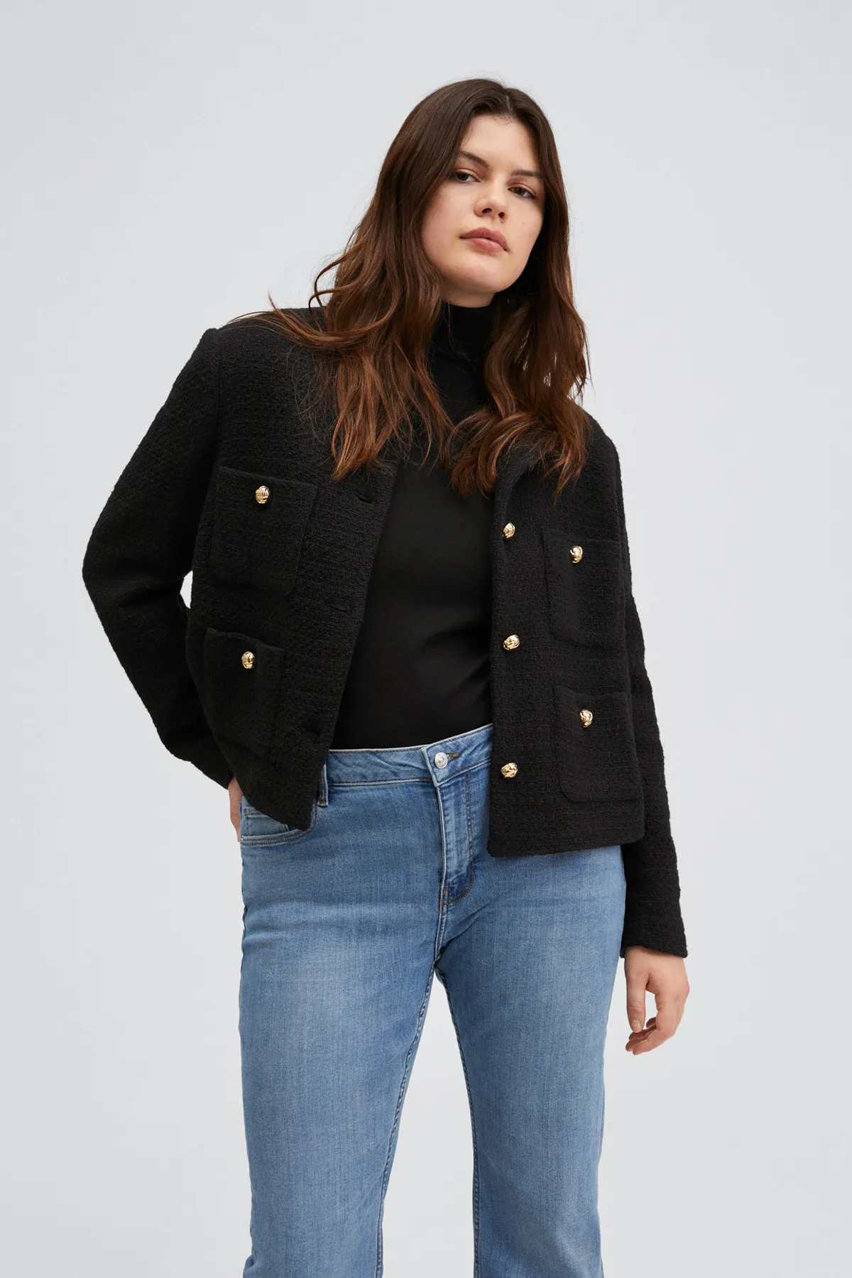 MANGO  Blaue Damenjeans 27040896