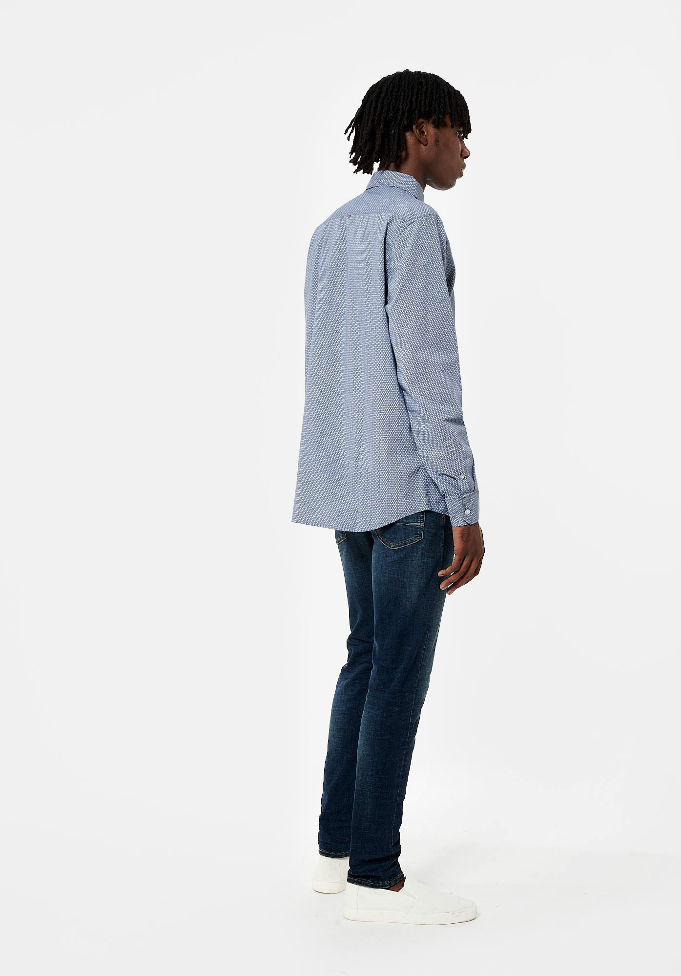 MEYER  Chemise bleue Homme en 100% coton