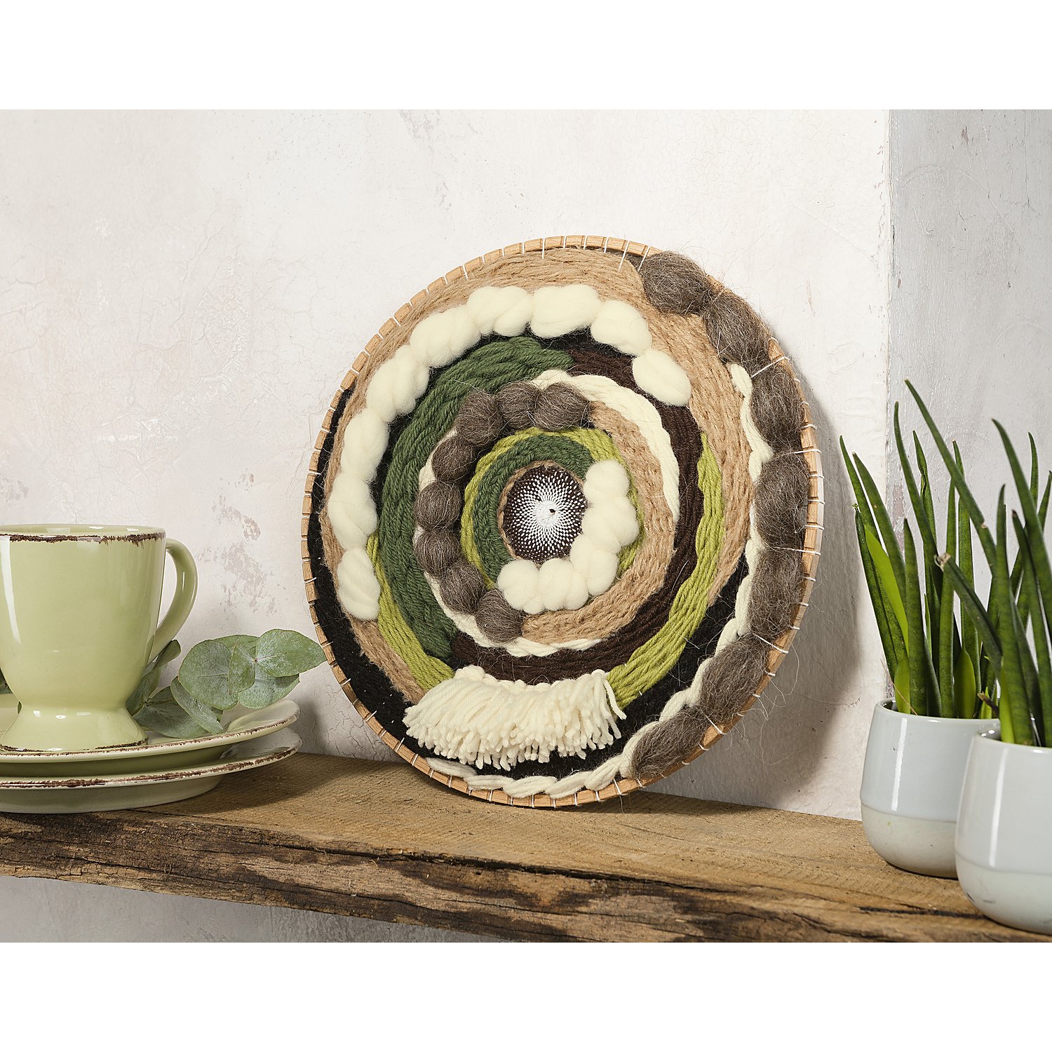 buttinette Rund-Webrahmen mit Schlitzen, Größe: 28 cm Ø