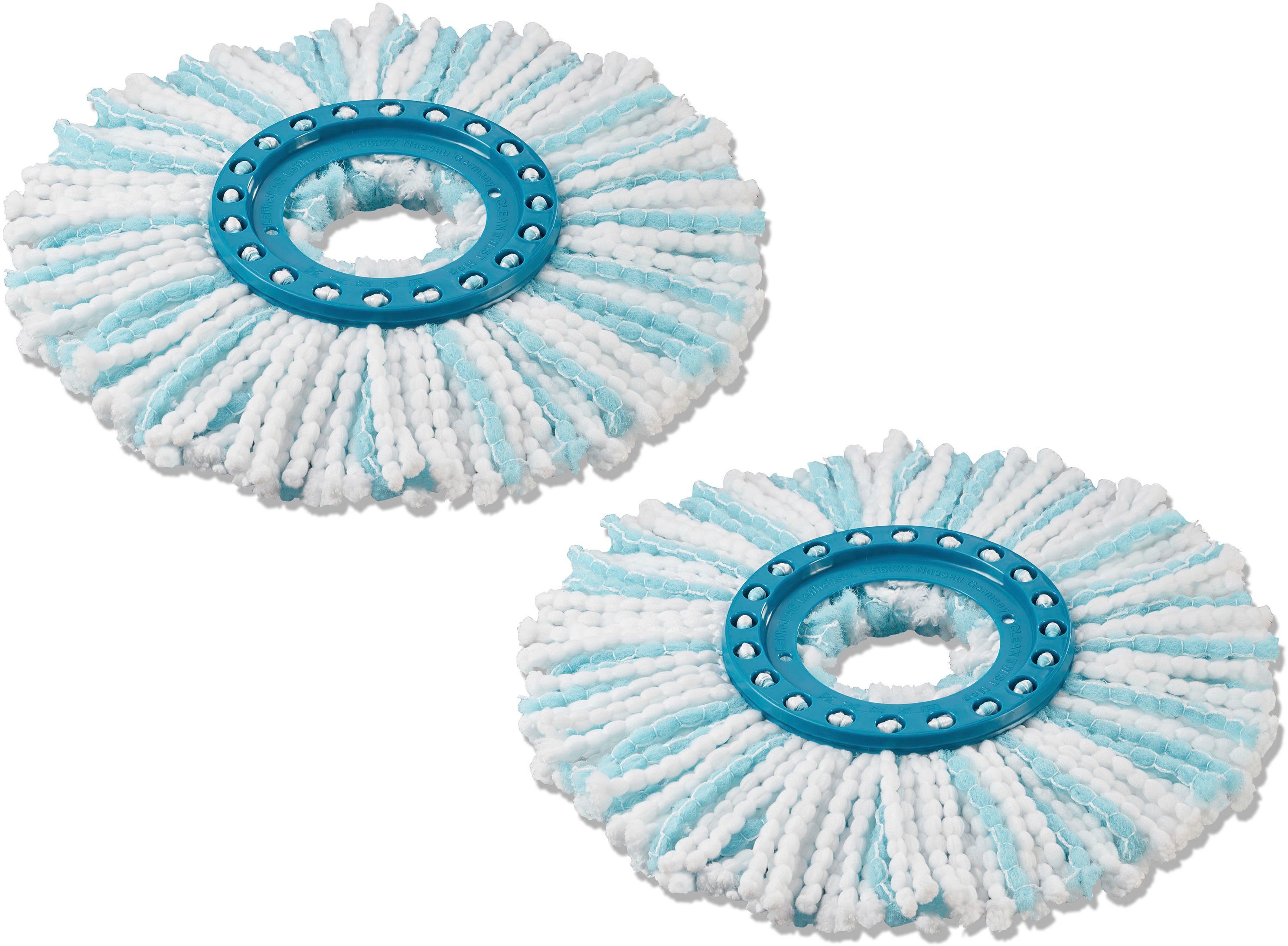 Leifheit Wischbezug (Mikrofaser, 17x21 cm, Set, 2-tlg., 2-Faser-System)