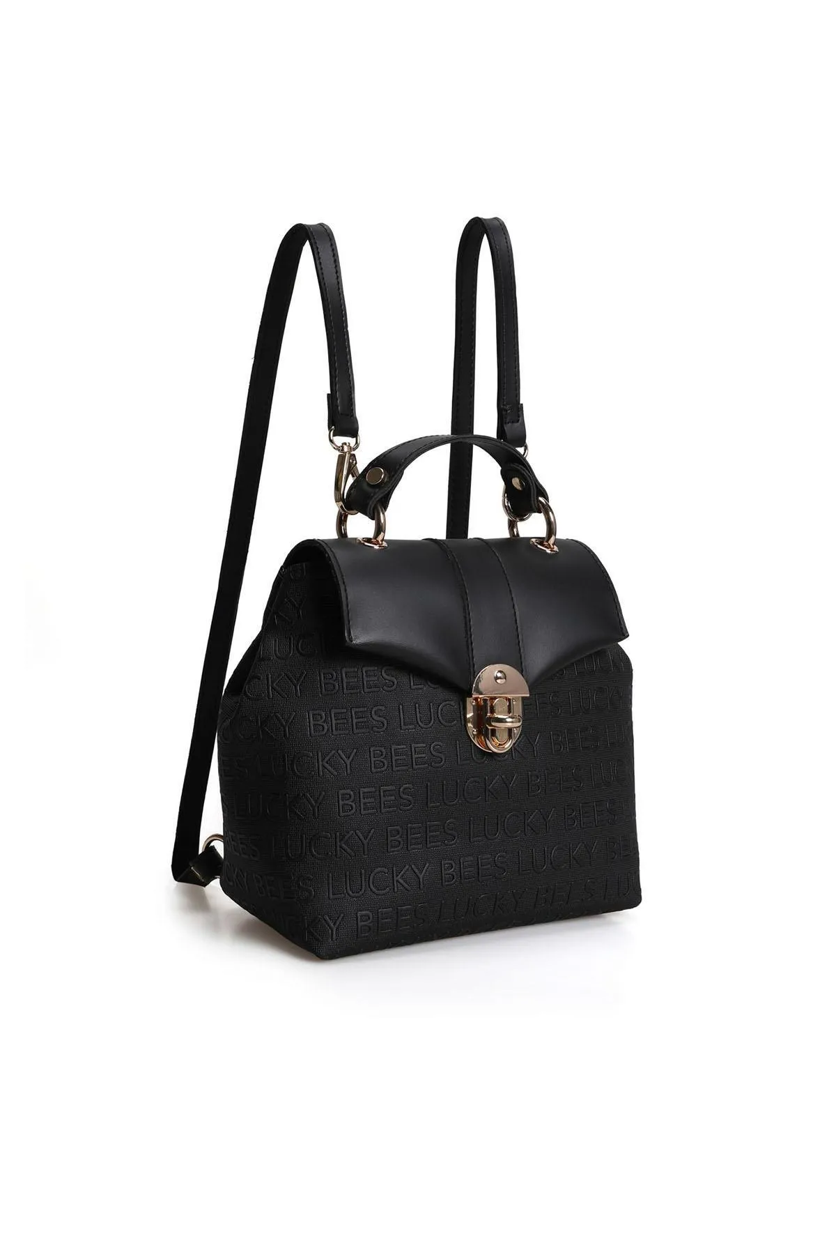Lucky Bees  Rucksack - Schwarz - Unifarben