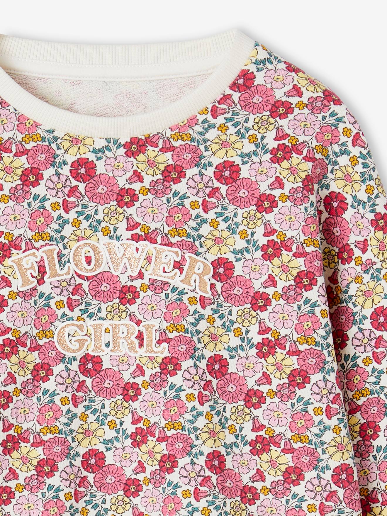Vertbaudet Mädchen Sweatshirt mit Recycling-Polyester - rosa