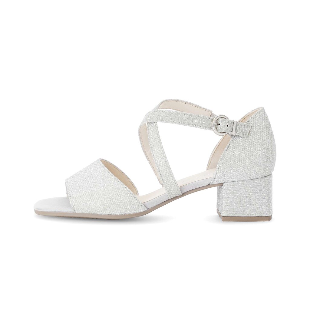 Gabor fashion Riemchensandale silber