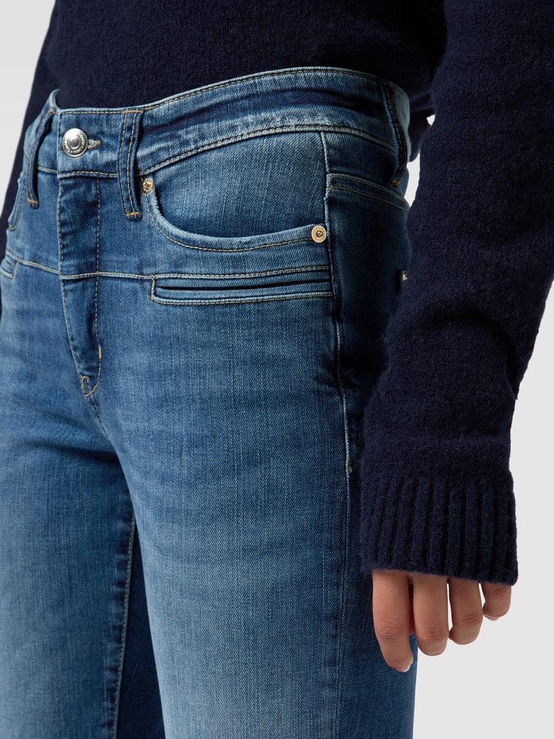 Jeans mit Paspeltaschen Modell 'PEARLIE' in blau