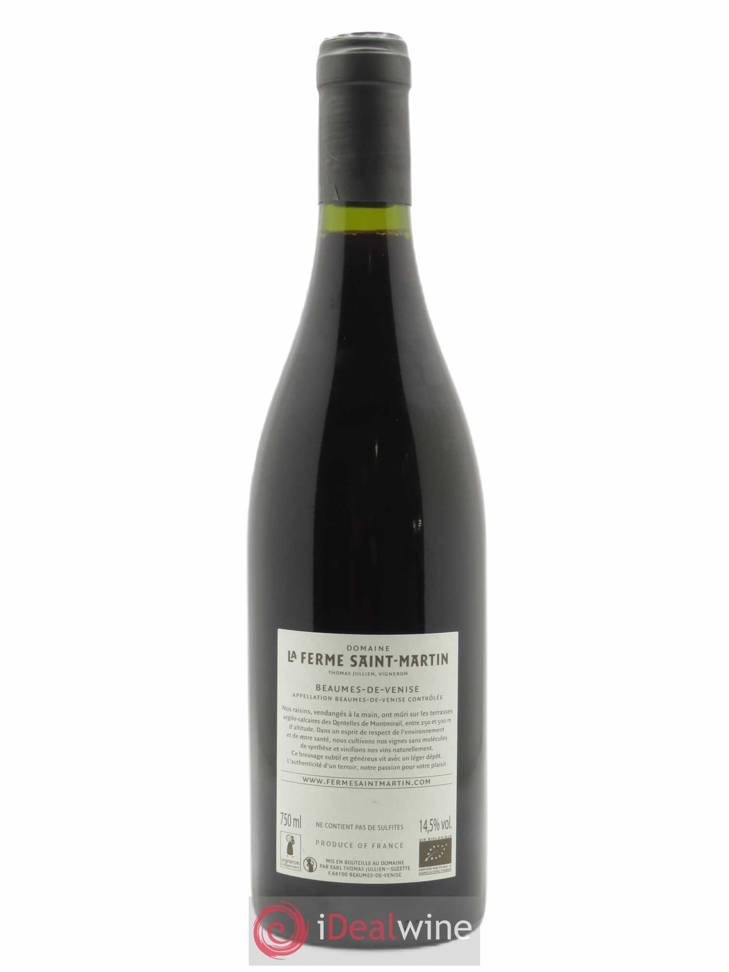 Beaumes-de-Venise Saint-Martin La Ferme Saint Martin (Domaine)  2018 - Lot de 1 Bouteille