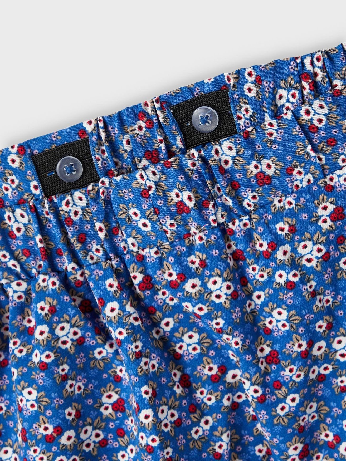 Name It Sommerrock Knielanger Blumen Rock Chiffon mit verstellbarem Bund NKFVINAYA 5105 in Navy