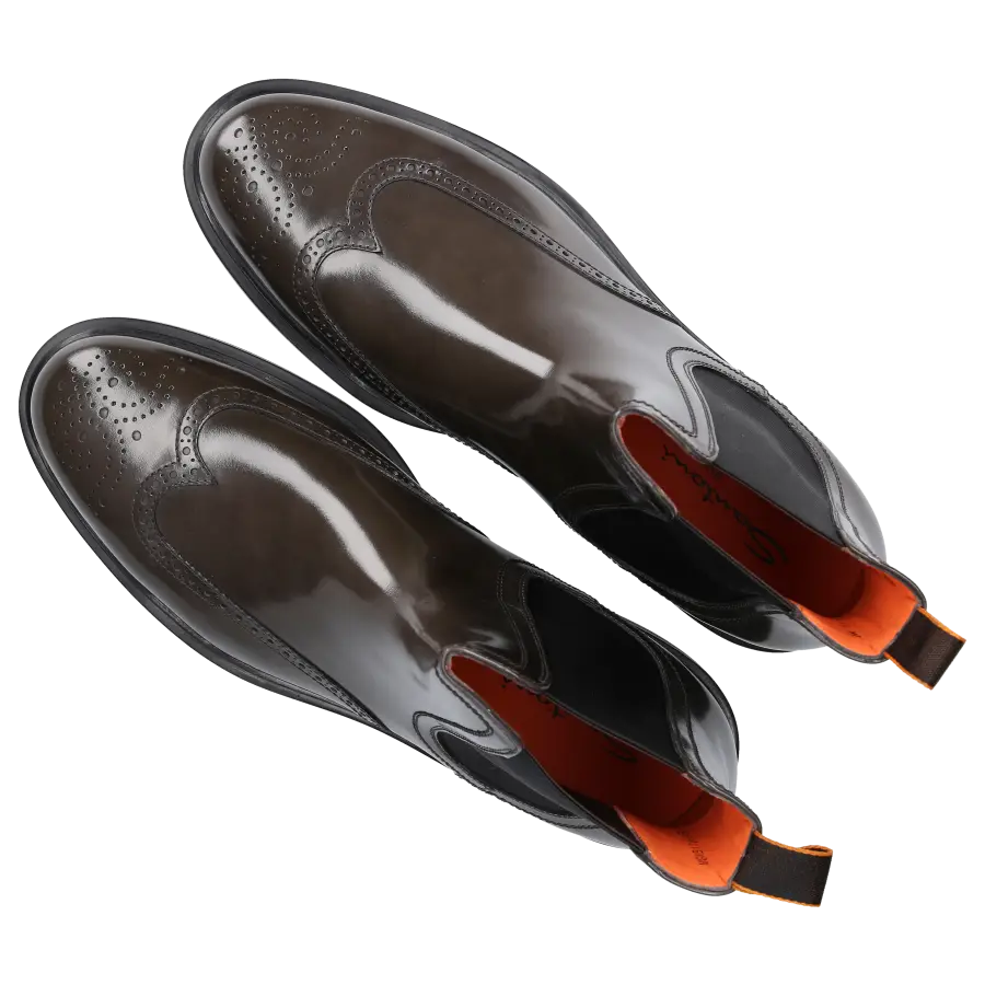 Santoni - Chelsea Boots 17855 Kalbsleder - bronze