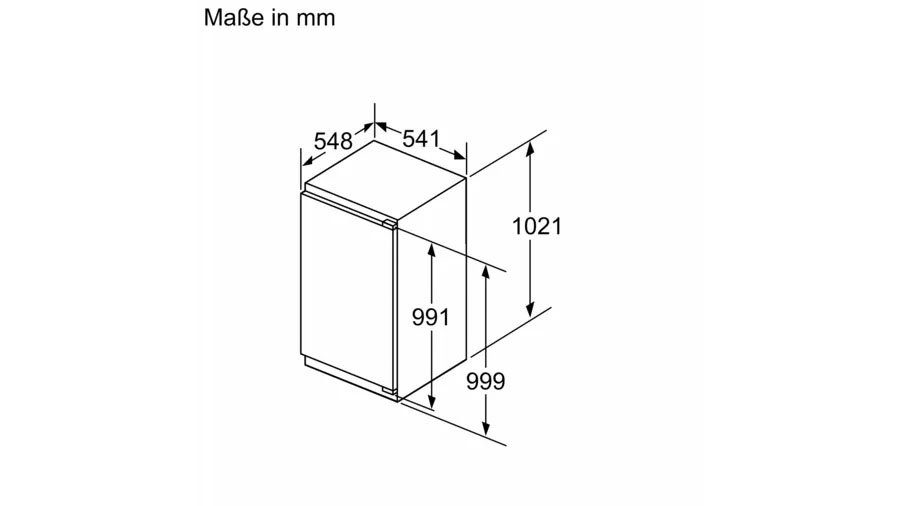 NEFF Einbaukühlschrank N 50 KI1312FE0, 102,1 cm hoch, 54,1 cm breit
