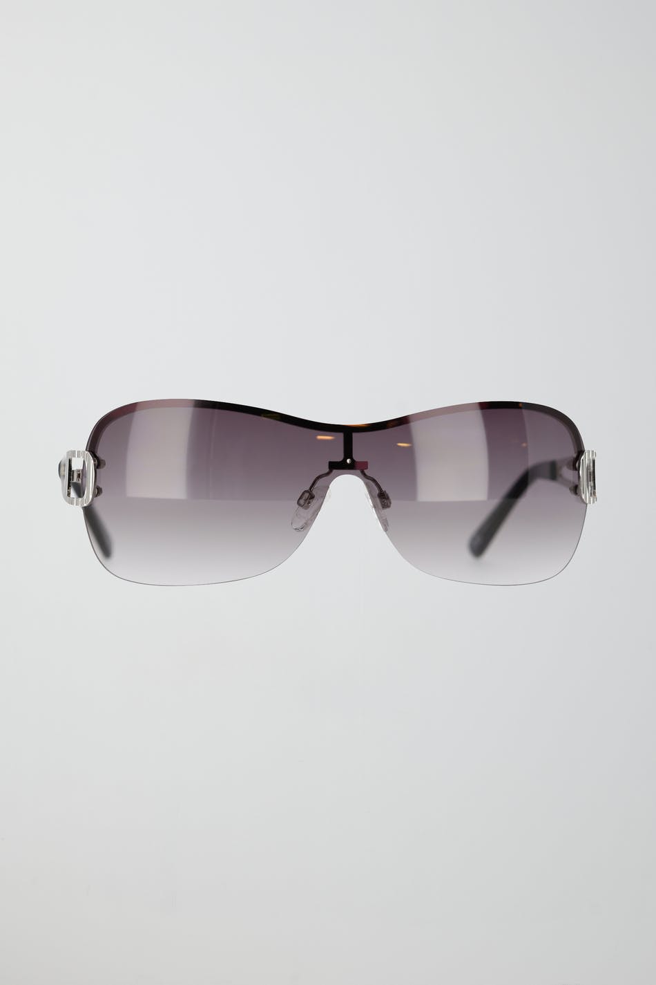 Rimless visor sunglasses