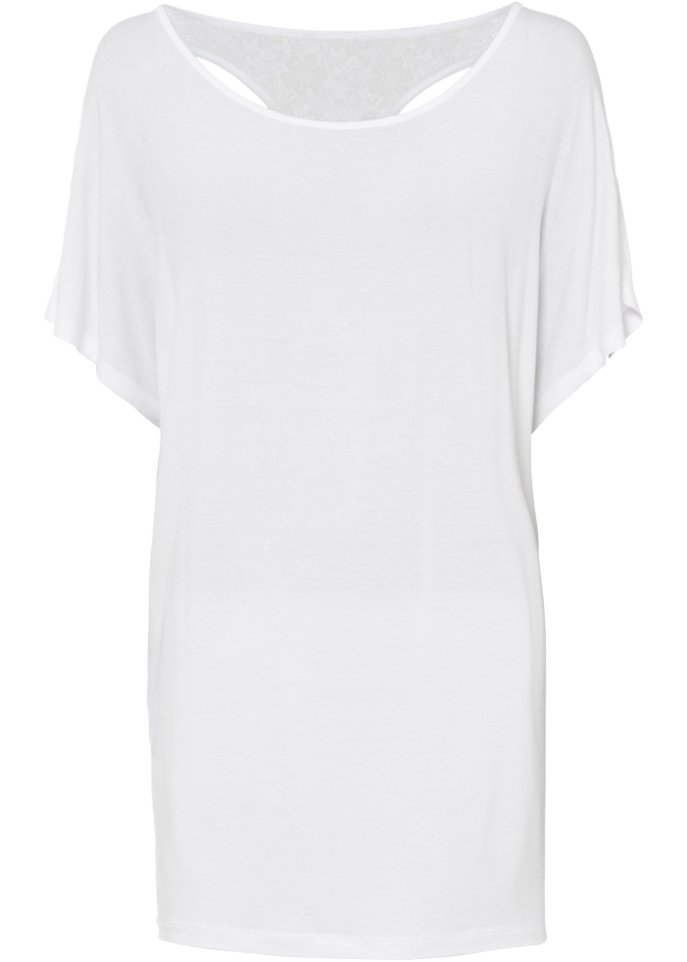 Fledermausshirt mit Spitze