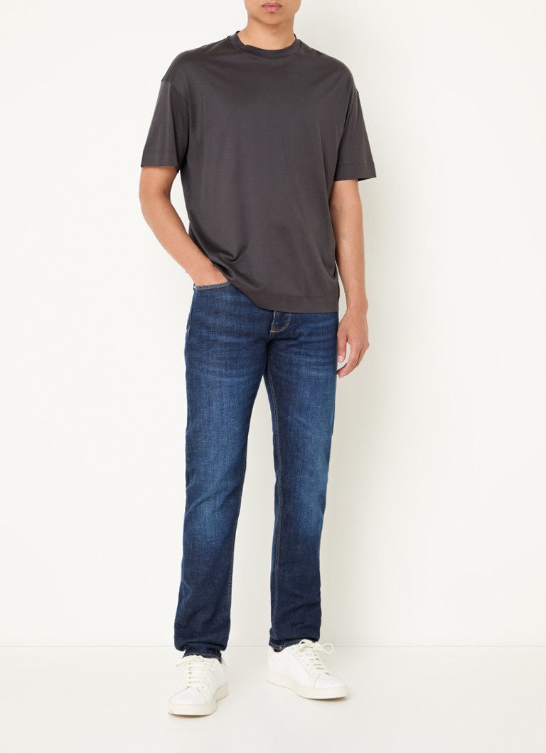Calça jeans slim fit Emporio Armani com lavagem escura