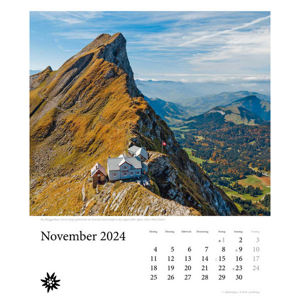 HÜTTEN UNSERER ALPEN 2024 - Kalender