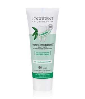 Logona LOGODENT EXTRAFRISCHER RUNDUMSCHUTZ daily care Pfefferminz + Fluorid Zahnpasta-75 ml