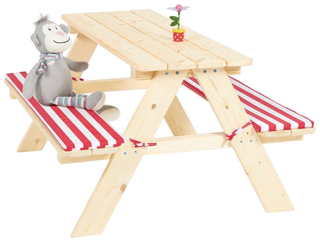 Pinolino® Garten-Kindersitzgruppe Nicki, Picknicktisch, BxHxT: 90x79x50 cm