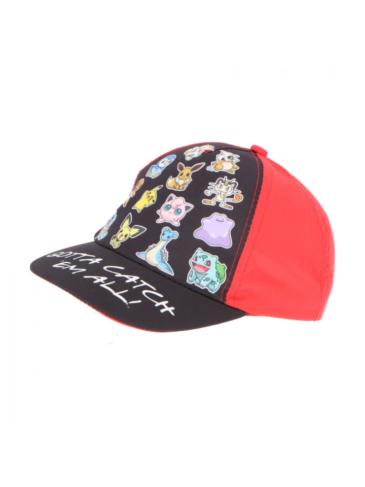 Pokémon Kinderkappe Cap Kopfbedeckung Stilvoller Sonnenschutz in Rot günstig kaufen