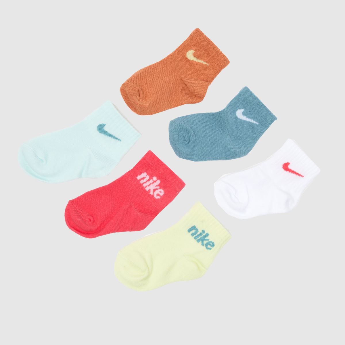 Nike multifärgade barnstrumpor 6-pack
