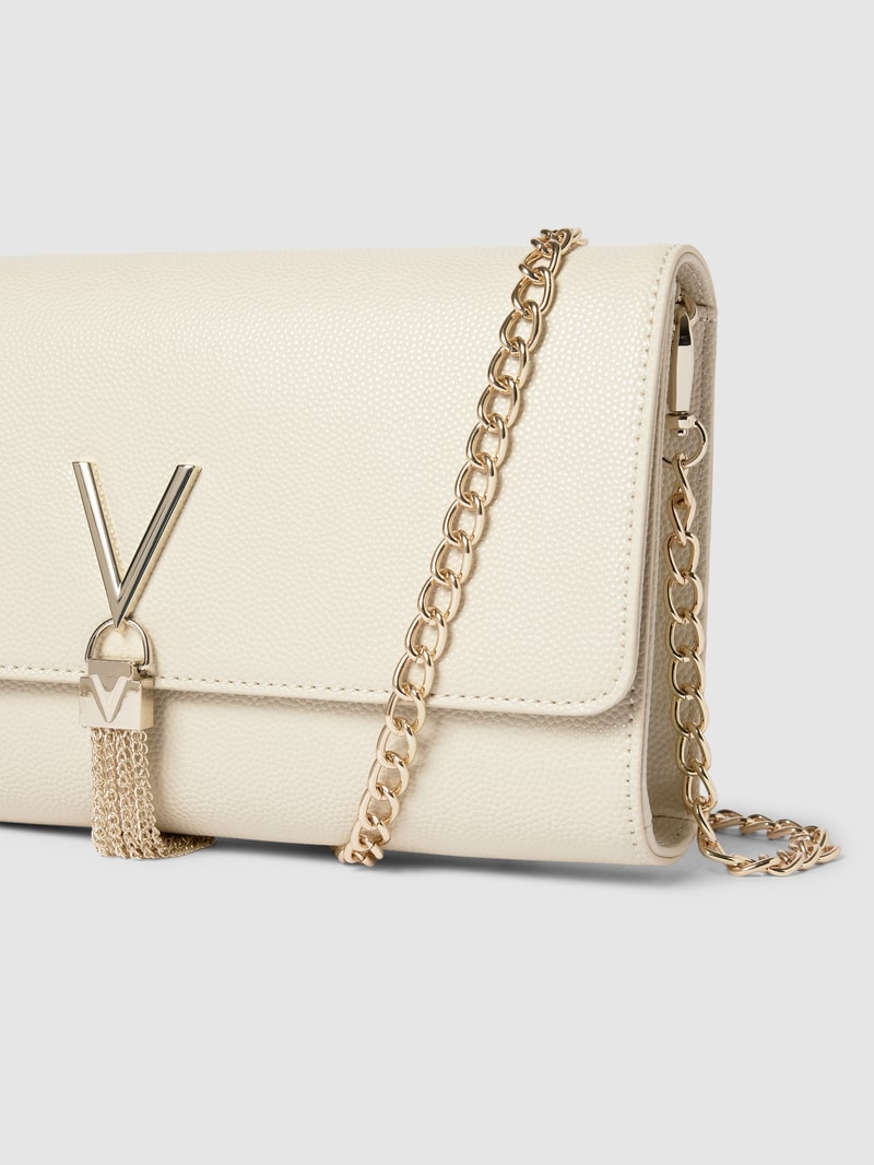 Umhängetasche mit Zierbesatz Modell 'DIVINA' in beige