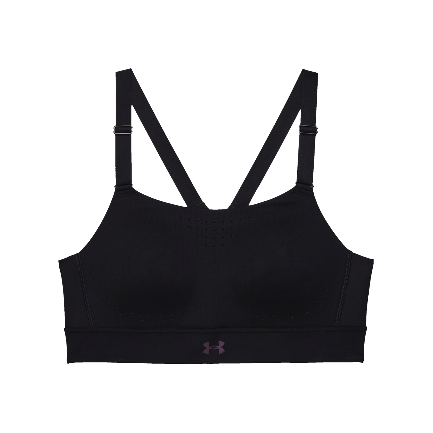 Under Armour Rush High Sport-BH Damen Schwarz F001