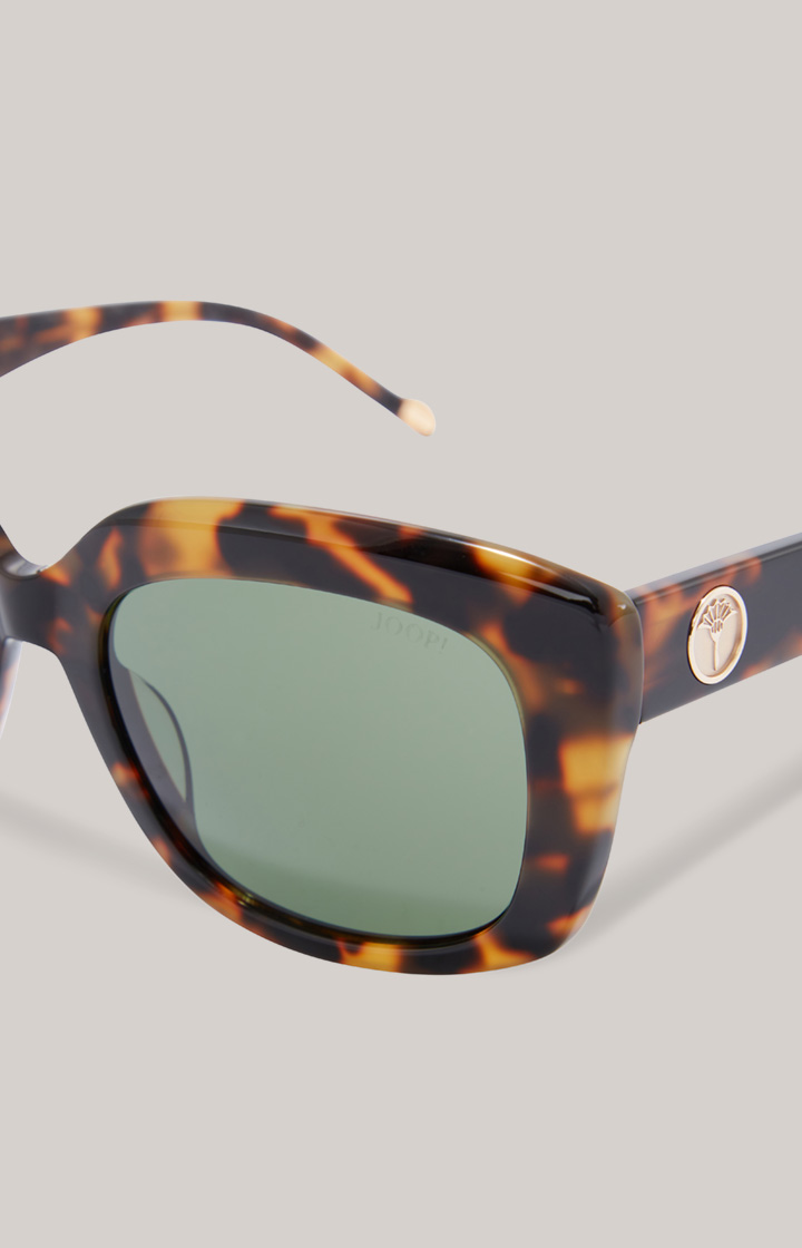 Sonnenbrille in Braun/Grün
