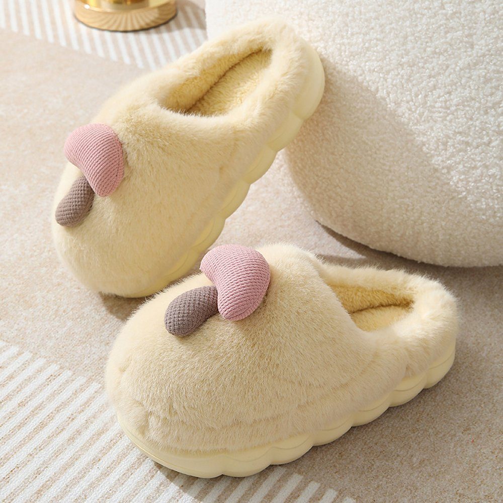 CAMILA Winter-Pilzhausschuhe für den Haushalt, Unisex,weich Badeschuh (set, 1-tlg., Atmungsaktiv, weich und warm) Halten Sie die Füße warm