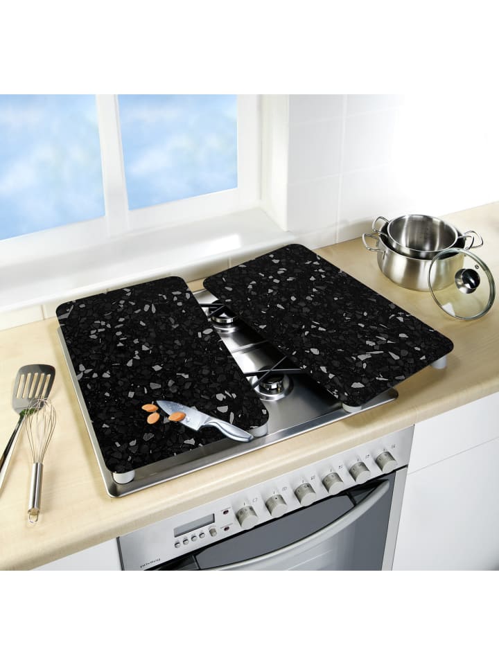 Wenko Herdabdeckplatten Universal Terrazzo 2er Set in Mehrfarbig günstig kaufen onesize