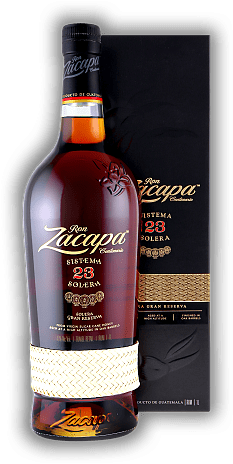 Zacapa Solera Gran Reserva 23 1,0 Liter Zacapa Solera Gran Reserva 23 1,0 Liter Außerordentlich ausgewogen, dicht und komplex. Alter 6-23 J. - 1	 Liter - Vol 40%