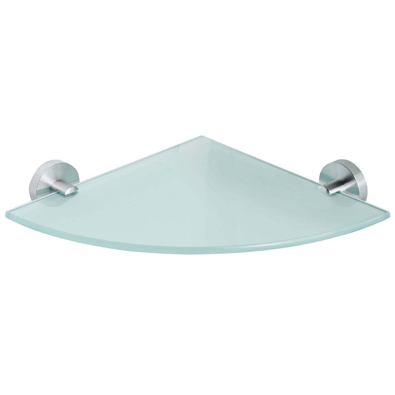 Weles AMARE Luxus Eck-Regal Glasablage Edelstahl, 27,5 x 27,5 x 5,5 cm