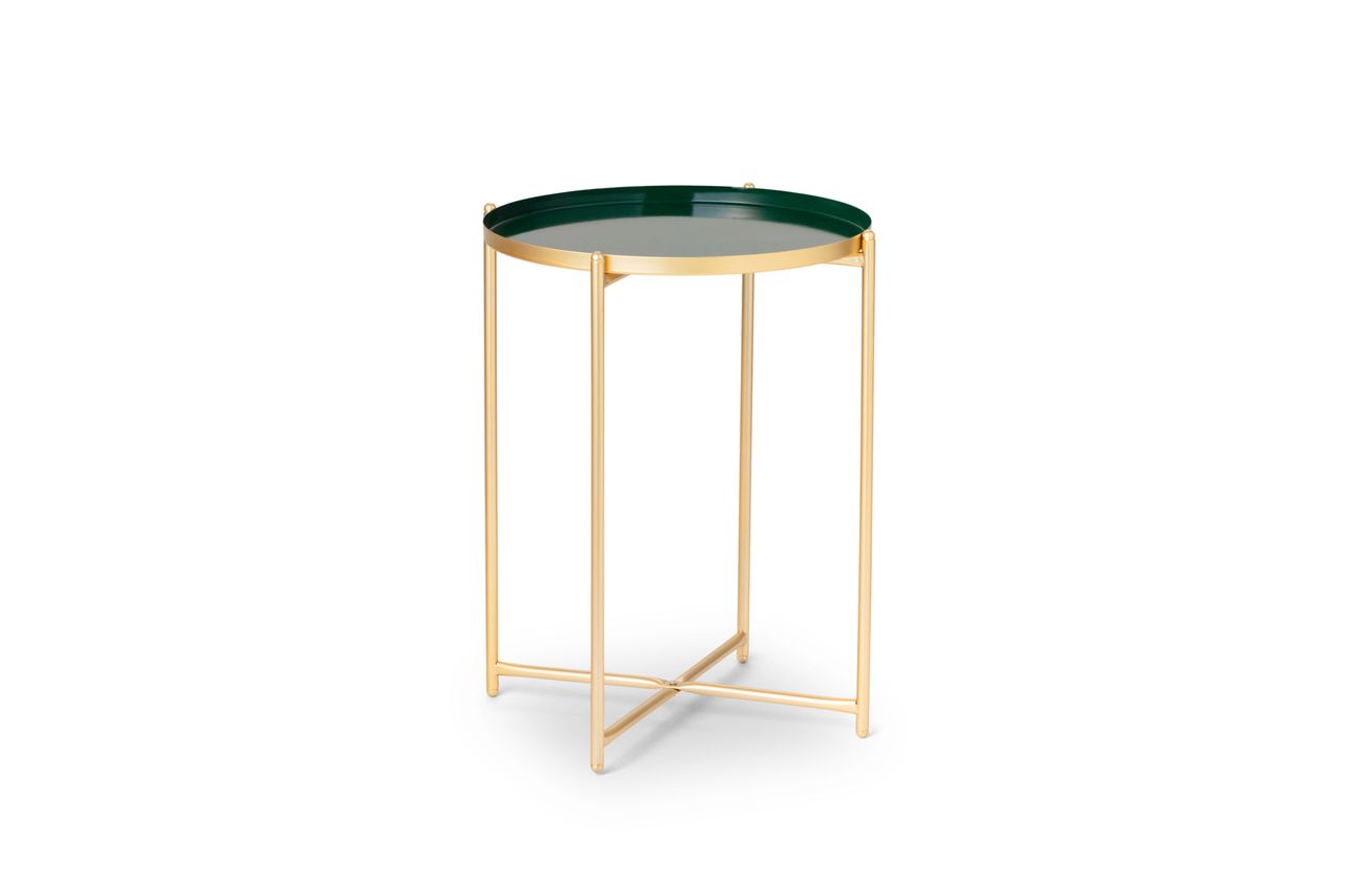 Lifa Living Beistelltisch Ella - Grün/Gold